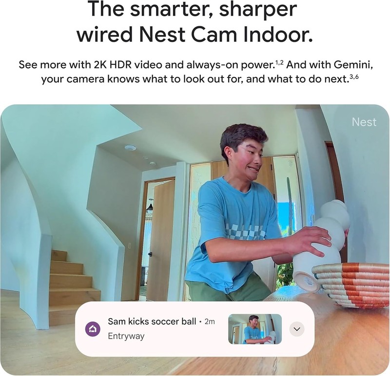 Google Nest Cam (3rd-Gen) GA09975-US Security Camera Hazel Wired Night Vision gallery