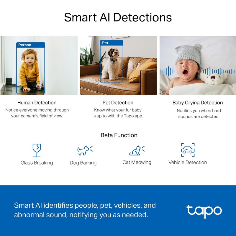 TP-Link Tapo 2K QHD Pan/Tilt Security Camera for Pet Camera Baby Monitor gallery