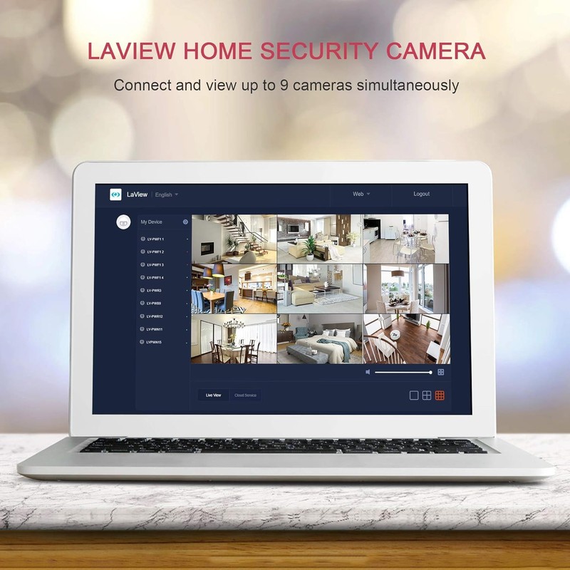 Security Cameras 4Pcs, Home Security Camera Indoor 1080P, Wi-Fi Cameras Wired fo gallery