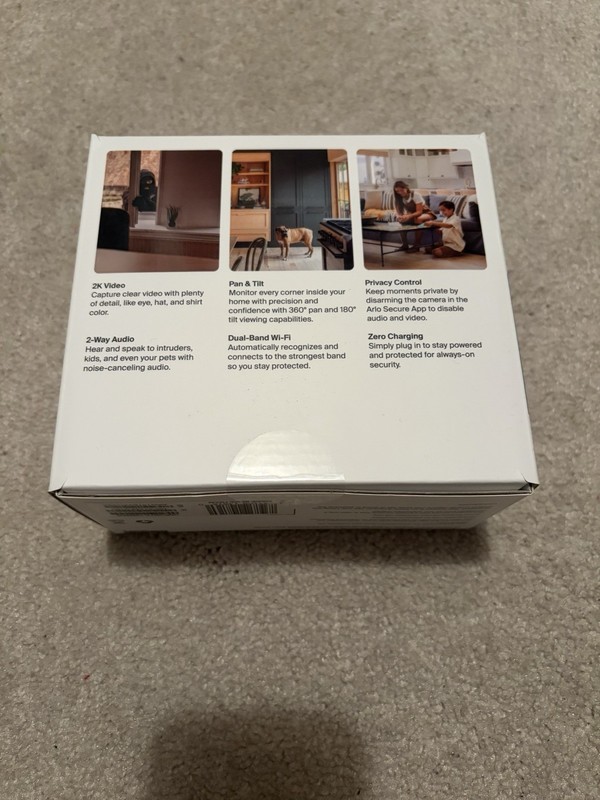 Arlo Indoor Pan Tilt Essential 2K Wi-Fi Surveillance Camera Motion Tracking gallery