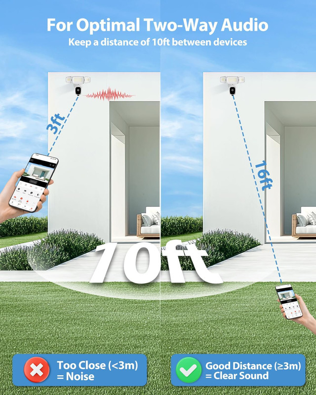 2K QHD Outdoor Floodlight Camera with Motion Detection and Night Vision gallery