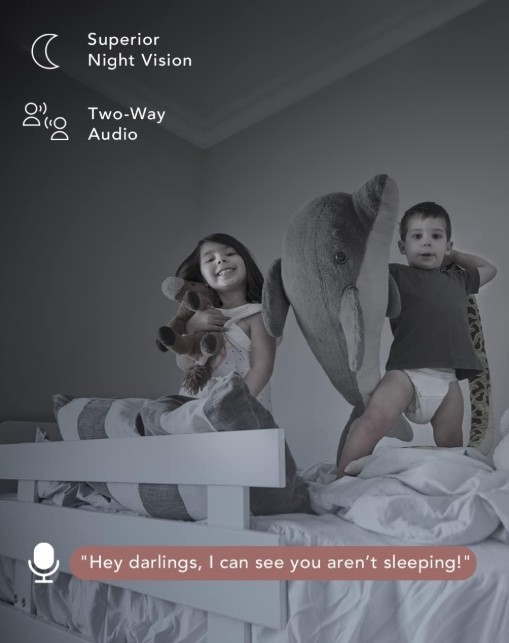 Nooie Baby Monitor, WiFi Pet Camera Indoor, 360-degree IP Camera, 1080P Home gallery