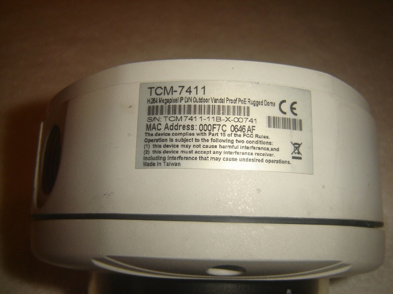 ACTi Dome Security Camera, TCM 7411, Outdoors Vandle Proof PoE Rugged Dome gallery