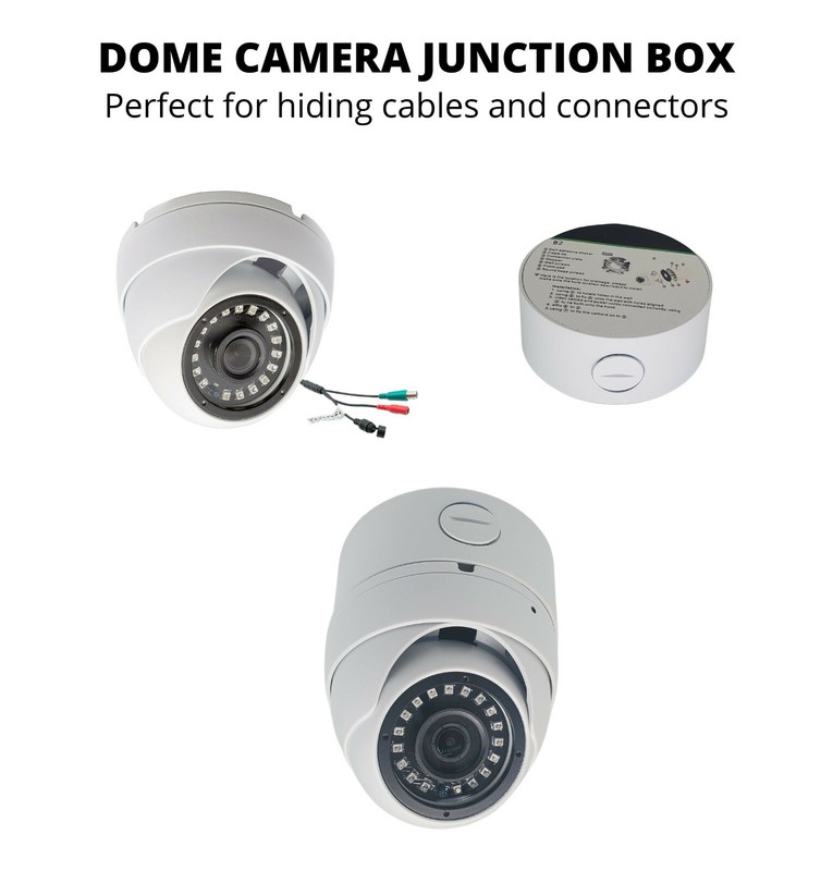 4x HD 1080P Outdoor Indoor CCTV Security Dome Cameras with Junction Box gallery