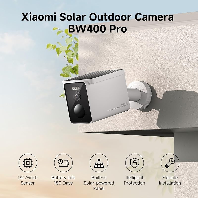 Xiaomi BW400 Pro Outdoor Camera Set 2.5K 132° Wide Angle 10000mAh Security Cam gallery