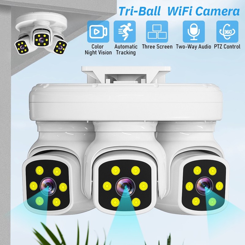 Security Cameras Wireless WiFi Camera with Motion Detection Color Night Vision