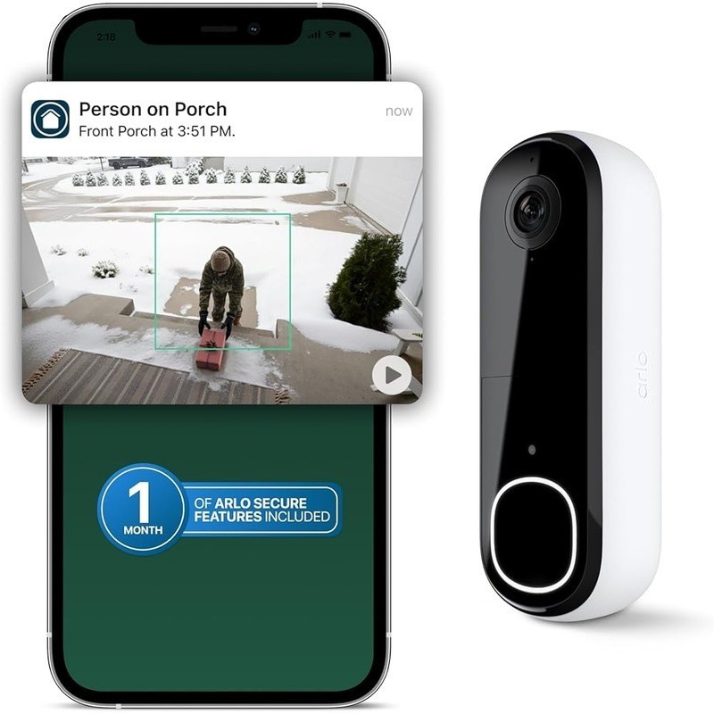 Wired Wireless Video Doorbell 2Way Audio Night Vision Motion Sensor Weatherproof
