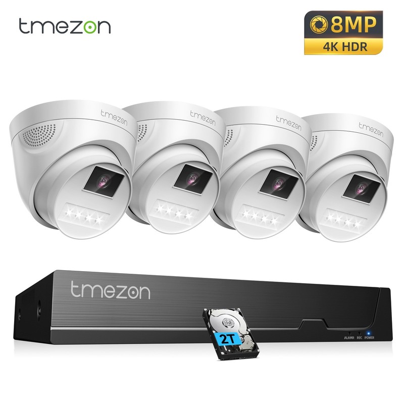 8CH 4K 8MP POE Home Camera System H.265+ Human Detect Waterproof Night Vision gallery