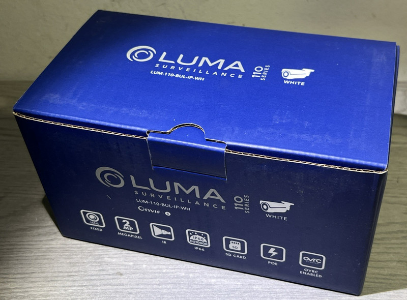Luma Surveillance LUM-110-BUL-IP-WH White Bullet IP Outdoor Camera **NEW** gallery