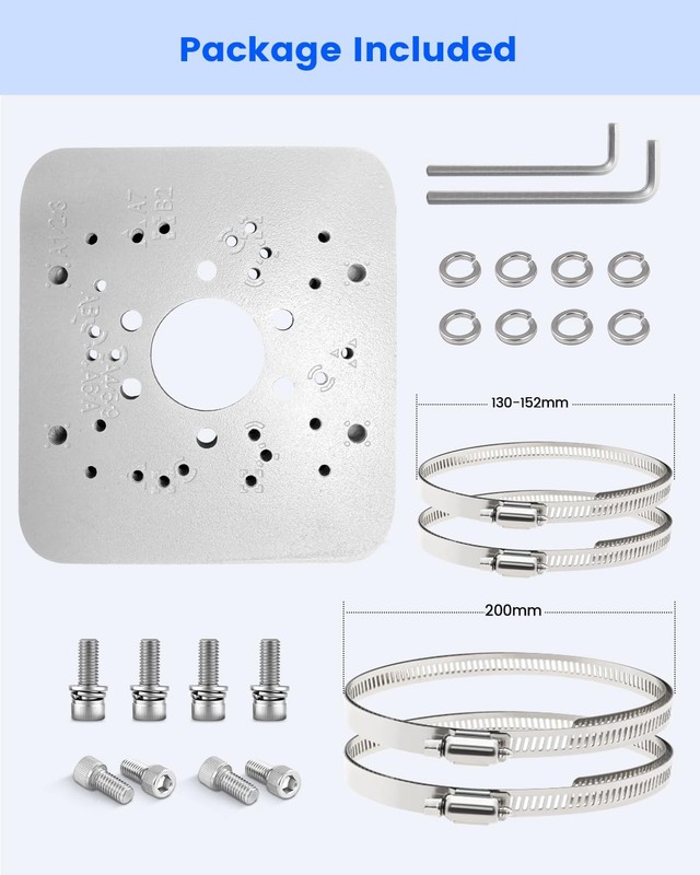 Metal Universal Vertical Pole Mounting Bracket Security Camera Corner Mount gallery
