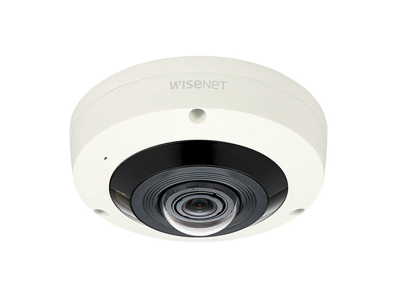 Wisenet XNF-8010R 6MP Indoor Fisheye Security Camera – Ivory