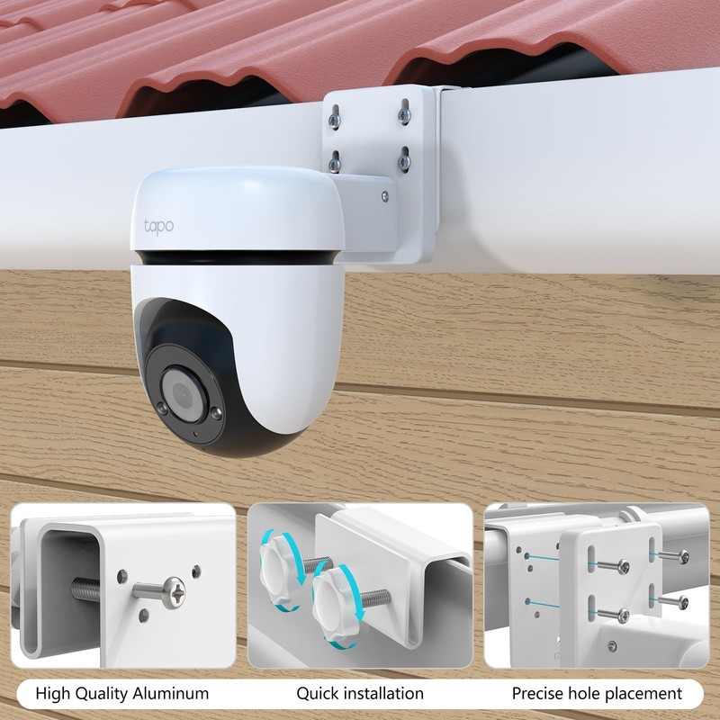 Gutter Mount Bracket Compatible with TP-Link Tapo Outdoor Pan/Tilt Wi-Fi Secu... gallery