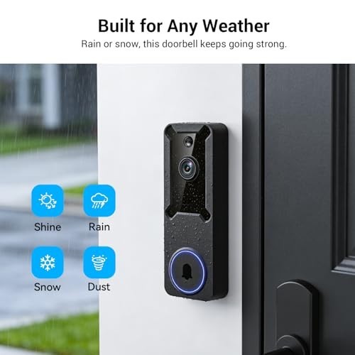 1080p Wireless Video Doorbell Camera, AI Motion Detection, Night Vision, 2-Way T gallery