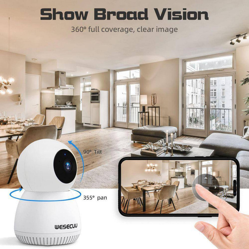 Wired Smart Outdoor Plug-In Security Camera with Night Vision, 24/7 Recording gallery