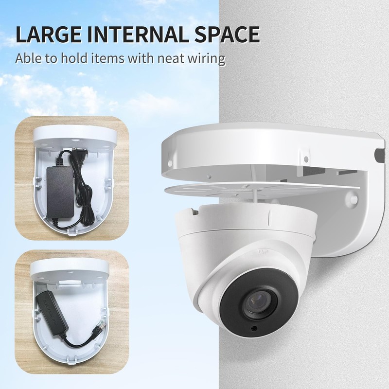 Universal Wall Dome Security Camera Mount Bracket Junction Box CCTV IP Case gallery