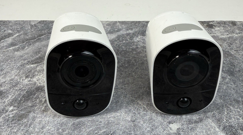 LOT OF 2 Toucan Wireless 1080p Indoor / Outdoor Camera - White TWC200WU w/ Cords gallery