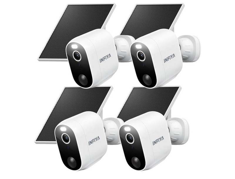 Security Cameras Wireless Outdoor Solar & Battery Powered 2K 2.4G for Home