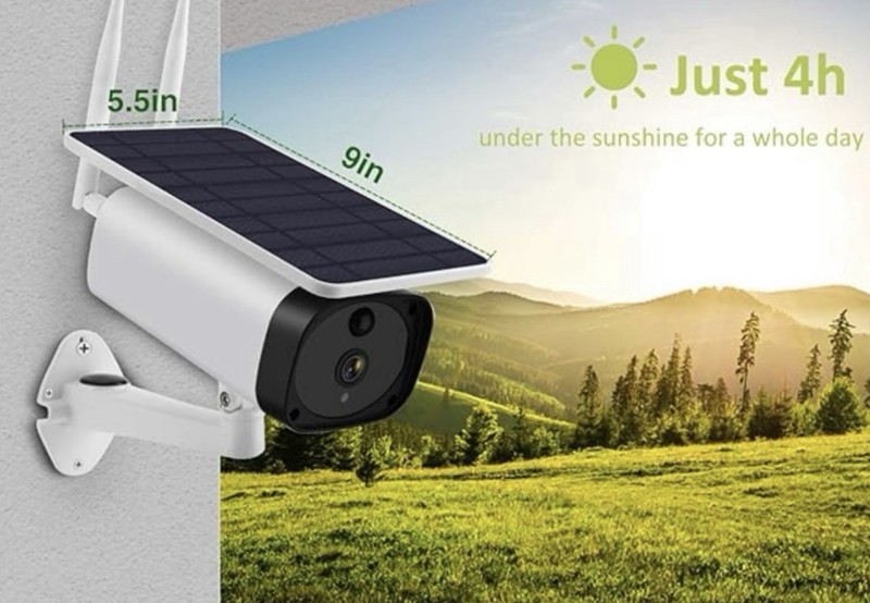 ENSTER Solar-Powered Wireless 1080P Motion Detect 2 Way Audio SMB-1 Outdoor Cam gallery