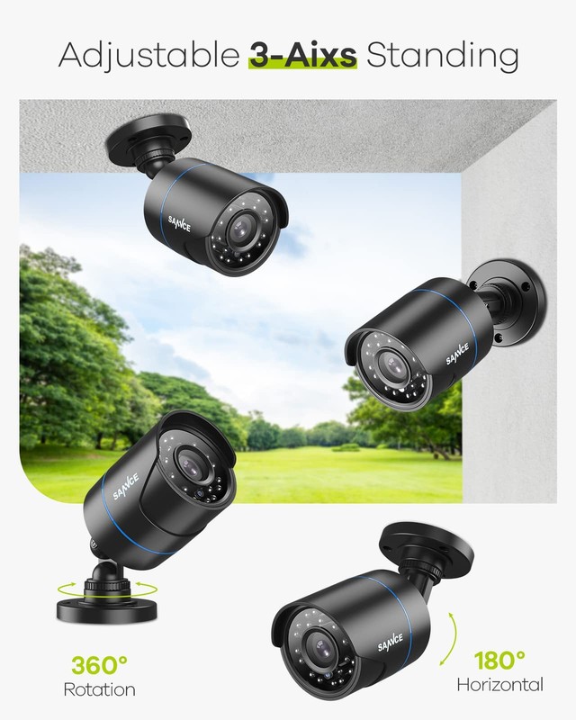 Camara De Vigilancia Exterior 1080P Con Vision Nocturna De 100 Pies Pro gallery