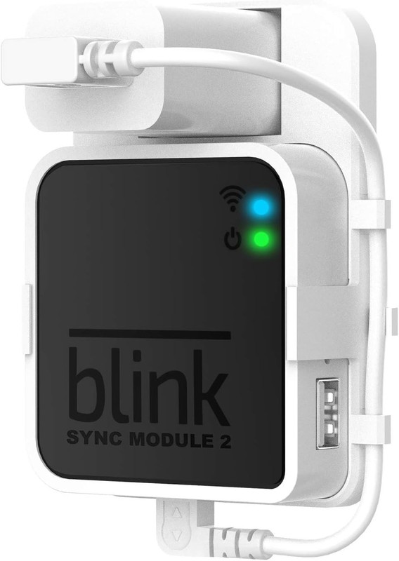 Space-Saving Outlet Mount for Blink Sync Module 2 – No Tools Required, Easy Move