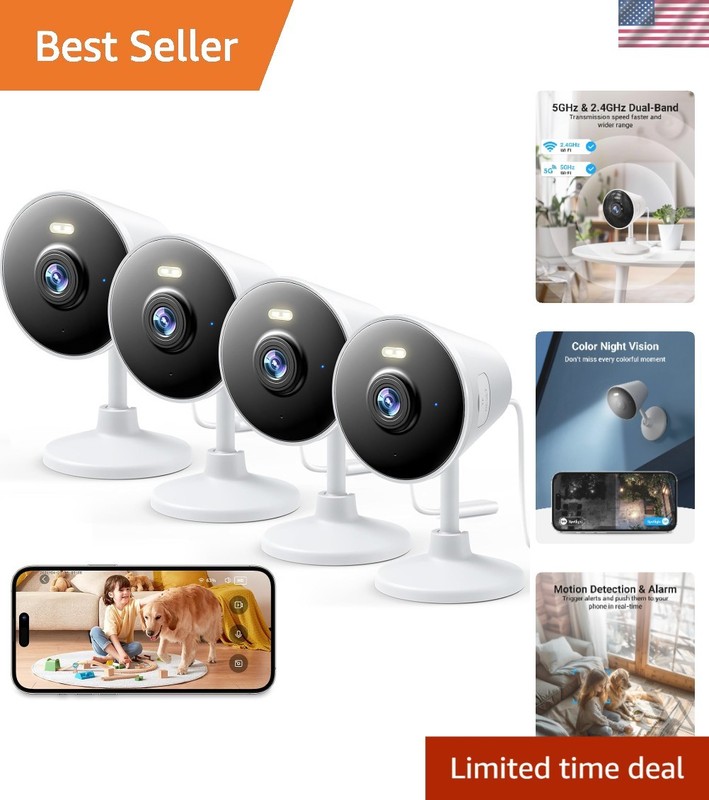 Weatherproof Security Camera with 2-Way Audio & Smart Alerts – Alexa Compatible