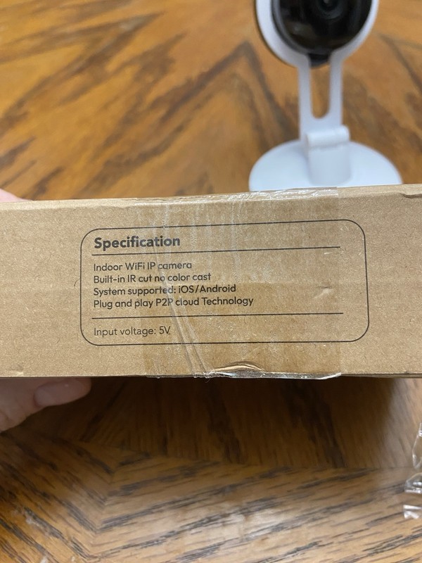 Whale Vision JS-K218 Indoor Wi-Fi IP Camera 2K Motion Tracking AI White/Black gallery