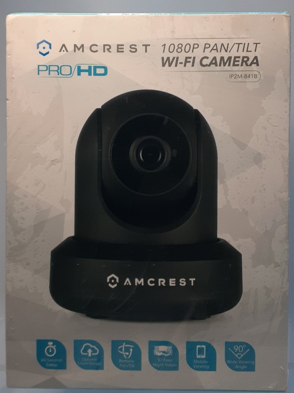 Amcrest 1080P Wifi Security Camera Pro/ HD New Pan/ Tilt