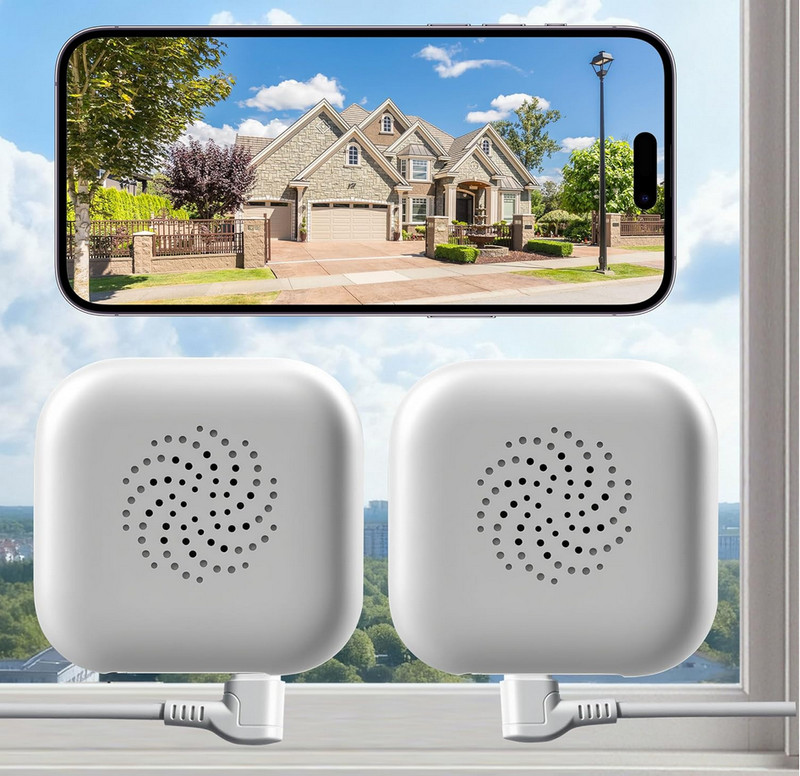 Window Camera 3MP 2K,2.4GHz&5GHz WiFi Indoor Cameras for Home Security 2 Pack
