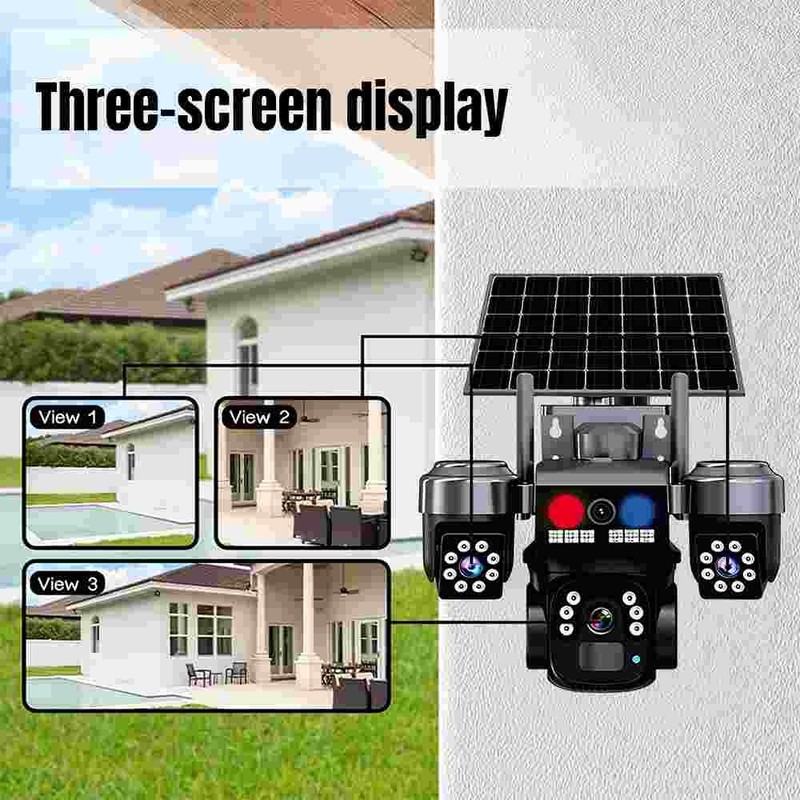 6MP Camara De Seguridad Inalambricas Para Exterior Con Vision Nocturna y Audio gallery