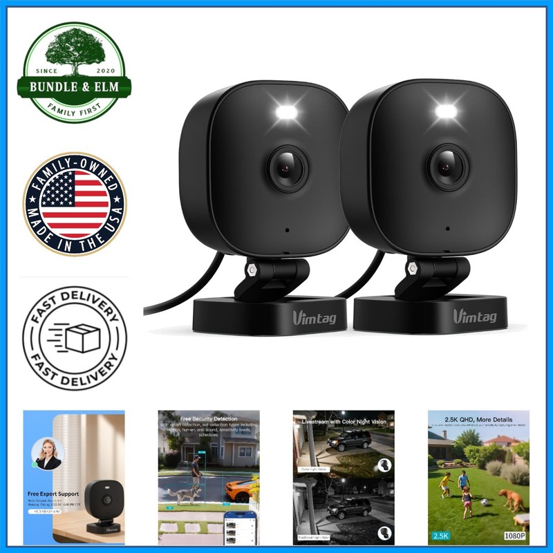 Versatile Security Camera for Indoor and Outdoor Use with Alexa Compatibility