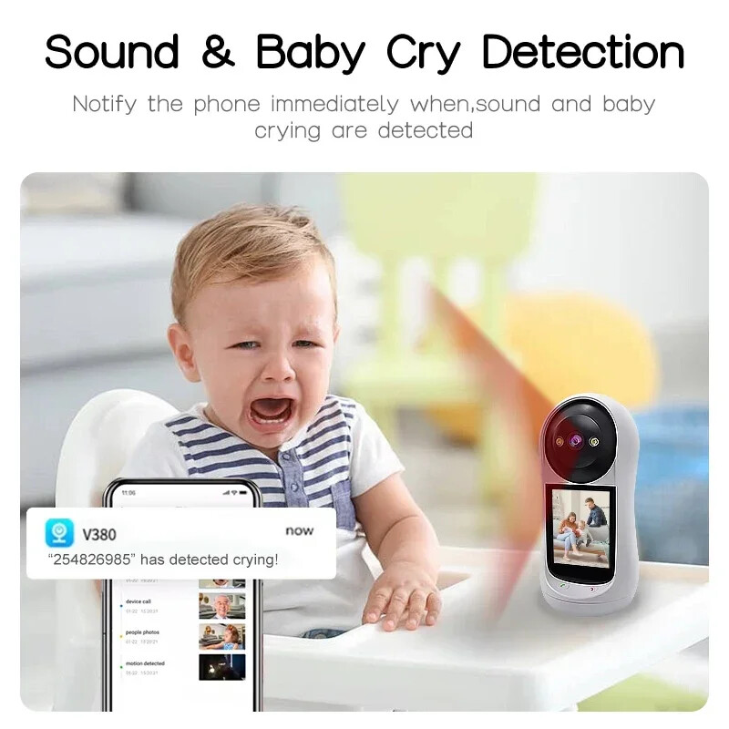 8MP IP Camera 2.8 Inch Wifi HD Smart Home PTZ Baby Security Protection Monitors gallery
