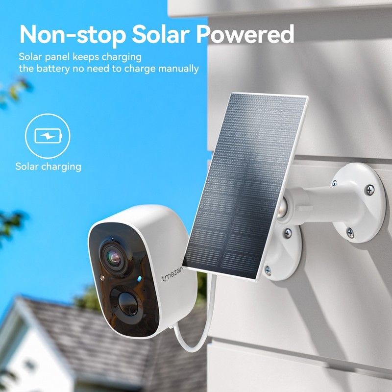4MP Solar Security Cameras Outdoor Wireless Monitor Security System 4-Cam Kit gallery