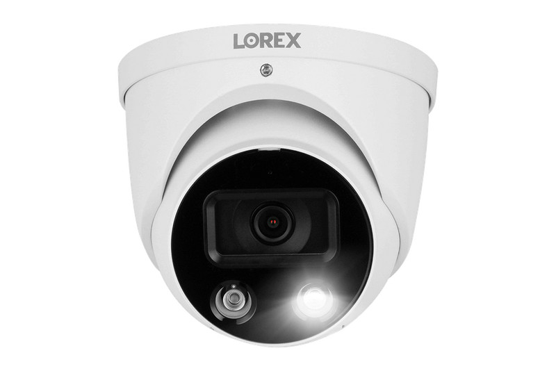 Lorex E893DD-E Outdoor 4K Ultra HD Smart Deterrence IP Dome Camera (OPENBOX) gallery