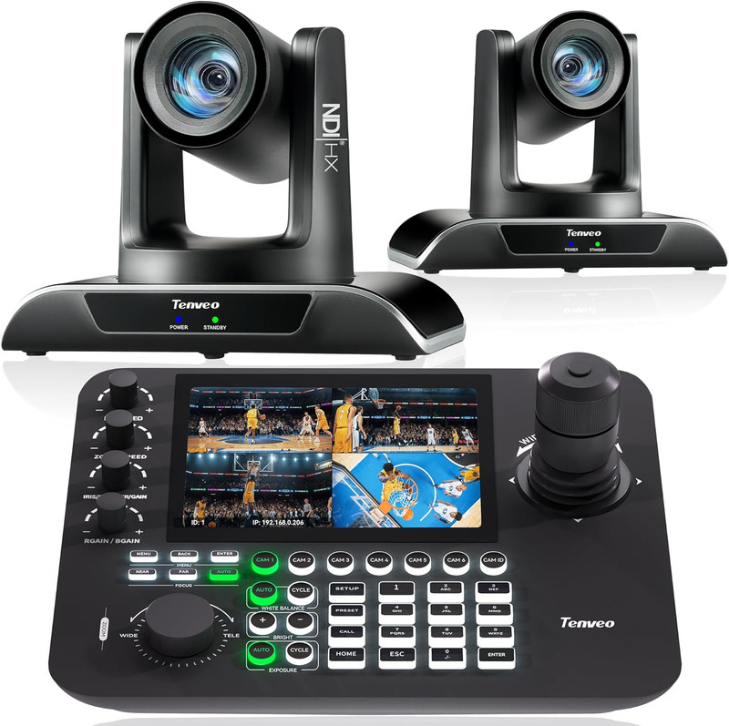 PTZ Camera Bundle/Kits – 20X AI Humanoid & Face Auto-Tracking NDI PTZ Camera(2Pc