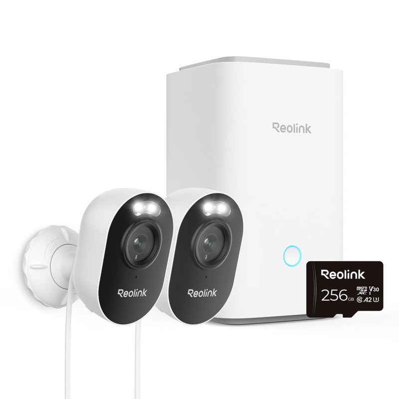 Outdoor Security Camera System, 2K Plug-in Cameras, 5G/2.4GHz Dual-band Wi-Fi…