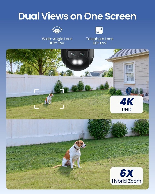 REOLINK TrackMix WiFi 4K PTZ Security Camera Dual Lens gallery