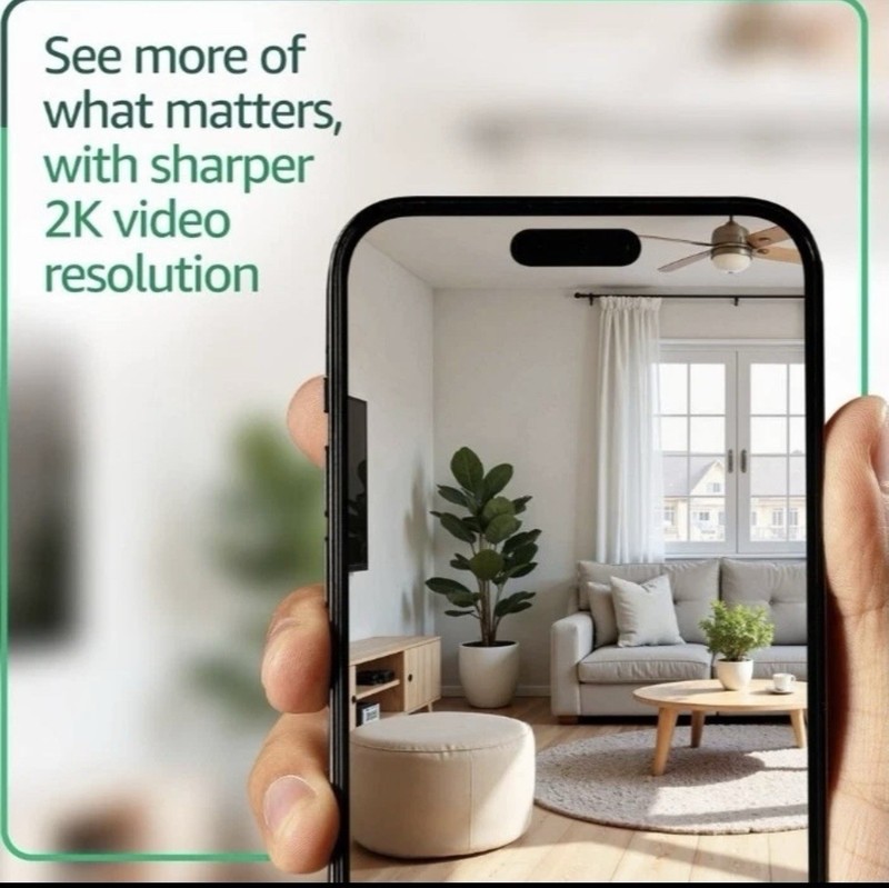 Blink Mini 2K+ Compact plug-in security camera 2K video resolution 2 Pack New gallery