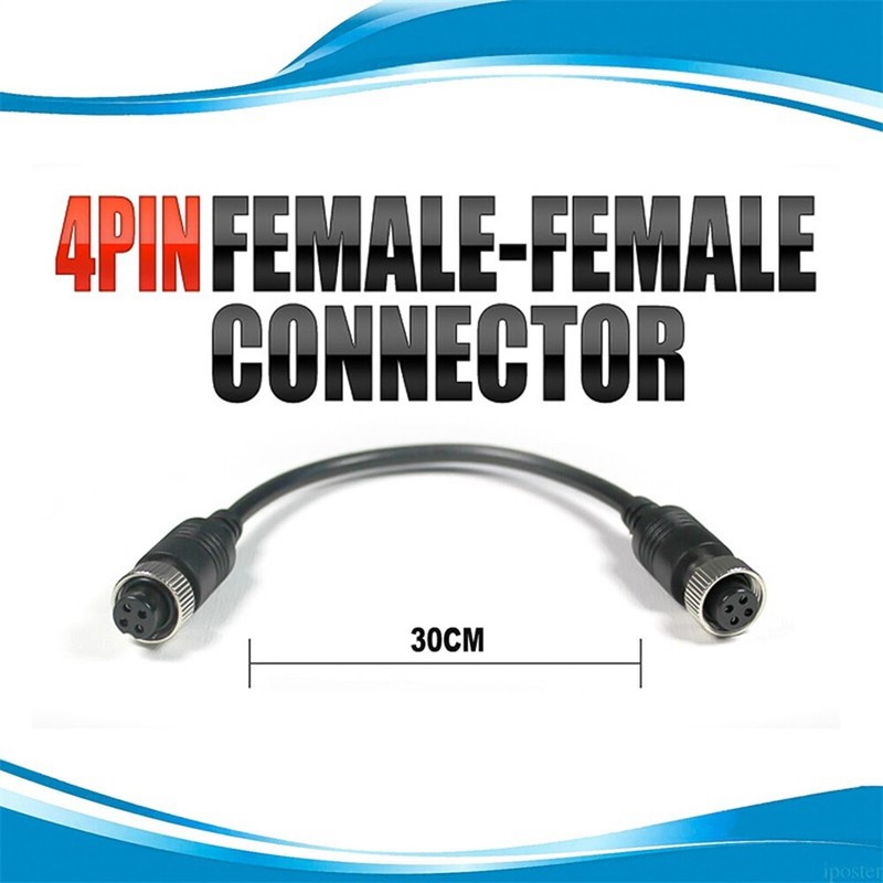 4PIN Female to Female Connector 30cm for 4PIN Reversing Camera Car Rear View Cam gallery