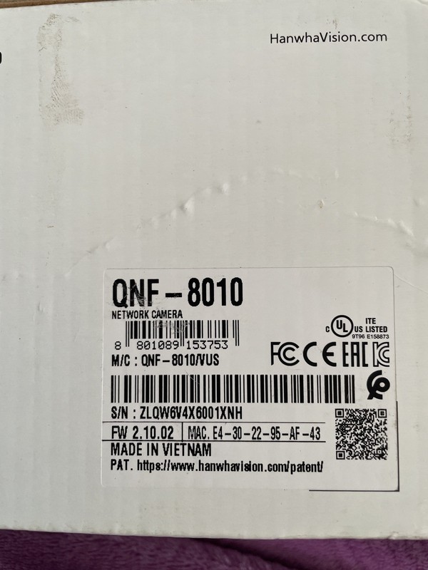 Hanwha Techwin 6MP Indoor Fisheye Network Camera, QNF-8010 gallery