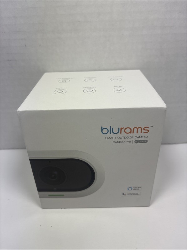 Bluerams Smart Outdoor Pro Camera W/ Alexa Built In Mic & Speaker Open Box New