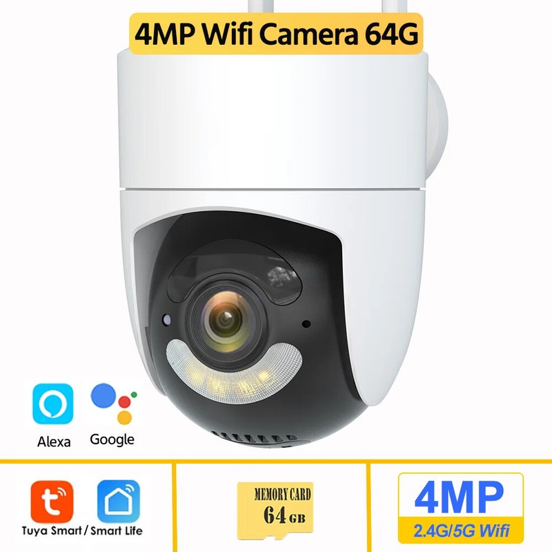 2K 4MP HD Camera 5G WiFi PTZ Security Automatic Tracking Surveillance CCTV NVR gallery