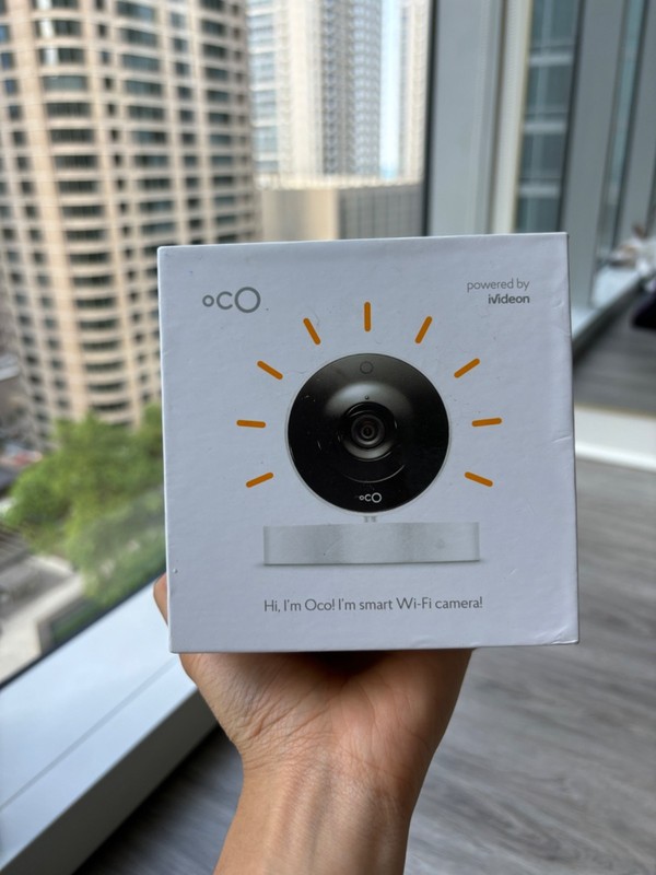 Oco Smart Wi-Fi Camera Indoor Home Security Camera Powered by iVideon New