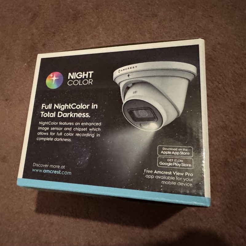 Amcrest 4K POE AI IP Security Camera 8MP Turret Color Night Vision Warranty gallery