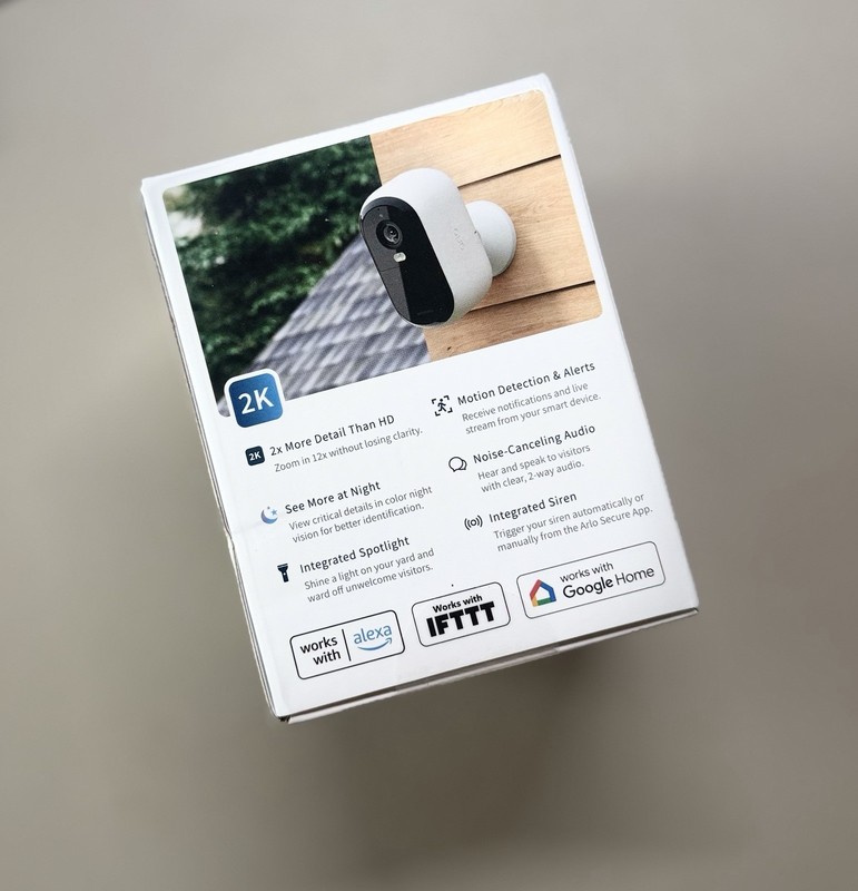 Arlo Essential Outdoor 2K Wireless Security Camera White New Sealed Box gallery