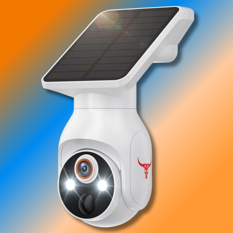 1080p Security Camera Wireless with Solar Panel, Smart AI Human Detection, 2-