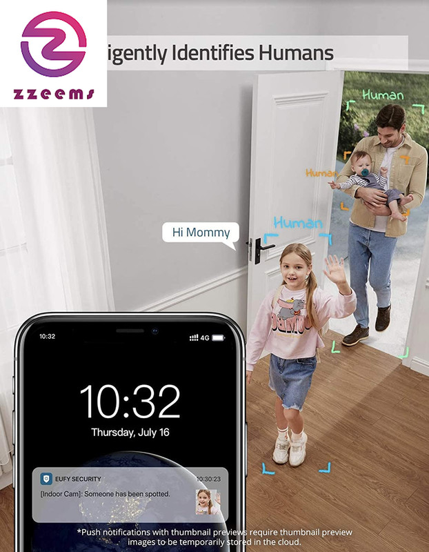 Security S220 Indoor Cam, 2K, Pan & Tilt, Indoor Security Camera, Wi-Fi Plug-In gallery