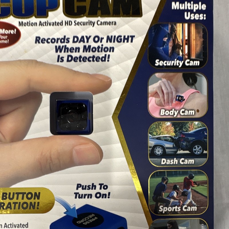 Atomic Beam Cop Cam Wireless Motion HD 720p Night Vision Audio, 8GB Blue gallery