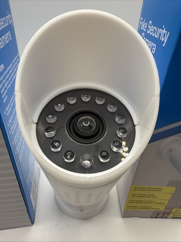 2 Fake Security Cameras New In Box Battery Operated Mounting Hardware Included gallery