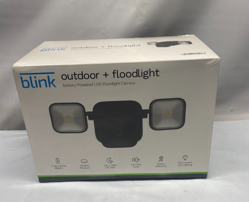 Blink Wireless Outdoor + Floodlight HD Security Camera Kit – Black