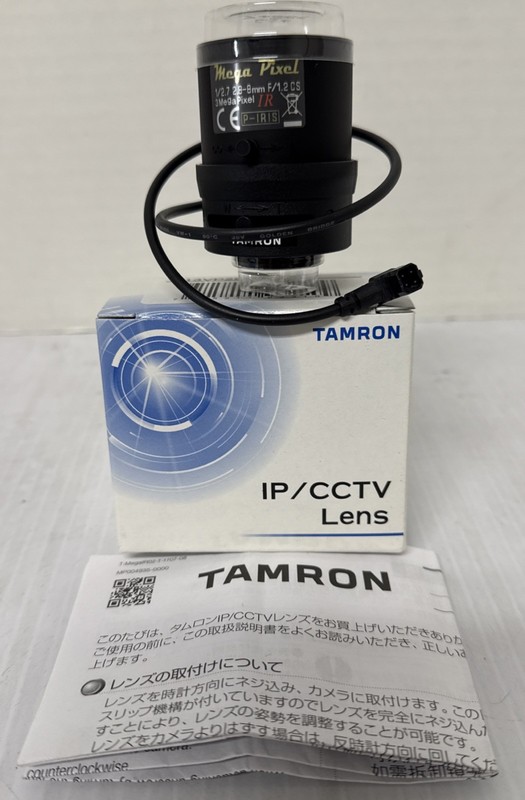 Tamron M13VP288IR 2.8-8mm F1.0 Varifocal DC Auto Iris IR CCTV Lens for Security